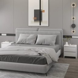 Noptiere, 2 buc., alb, 45x34,5x44,5 cm, PAL GartenMobel Dekor