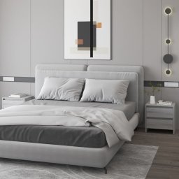 Noptiere, 2 buc., stejar sonoma gri, 45x34,5x44,5 cm, PAL GartenMobel Dekor