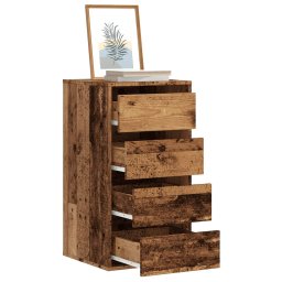 Dulap colt cu sertare lemn vechi 40x41x76 cm lemn prelucrat GartenMobel Dekor