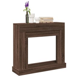 Masca de semineu, stejar maro, 100x30x87,5 cm, lemn prelucrat GartenMobel Dekor