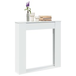 Masca de semineu, alb, 100x20x100 cm, lemn prelucrat GartenMobel Dekor