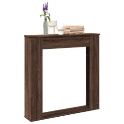 Masca de semineu, stejar maro, 100x20x100 cm, lemn prelucrat GartenMobel Dekor
