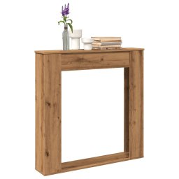 Masca semineu, stejar artizanal, 100x20x100 cm, lemn prelucrat GartenMobel Dekor
