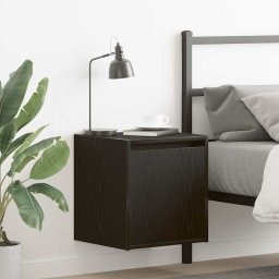 Noptiera montata pe perete Negru 38x34x40 cm GartenMobel Dekor