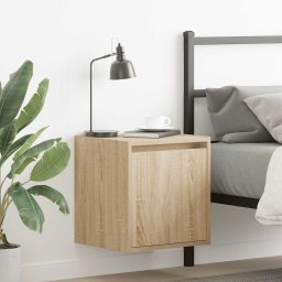 Noptiere montate pe perete 2 buc Stejar Sonoma 38x34x40 cm GartenMobel Dekor