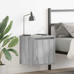 Noptiera montata pe perete gri Sonoma 38x34x40 cm GartenMobel Dekor