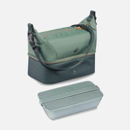 Geantă frigorifică Lunchbox 5L + cutie alimente 1L din plastic inclusă Verde