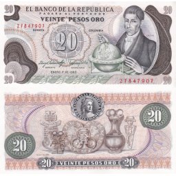 Columbia 1983 - 20 pesos, necirculata