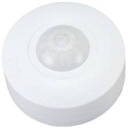 Detector de miscare protejat,pe tavan, cu 3 senzori, alb 230V, 50Hz, 1200W, 360°, 1-15m, 10s-15min, 3-2000lux, IP44