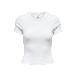 ONLY Top Onlval Life S/S O-Neck Cc Jrs 15339774 11-0601 TCX bright white