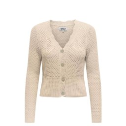 ONLY Jachetă Onlroselia Ls V-Neck Cardi Knt 15314647 11-4201 TCX cloud dancer