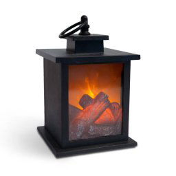 Decoratiune GLOBIZ Model Semineu Cu LED Baterii Negru