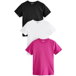 Next Tricou roz închis / negru / alb