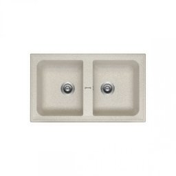 Chiuveta incastrabila Hotpoint Ariston Newstyle SC 86C2 (AV) HA, DIAMOND®+, 2 B, Reversibila, 86x51 cm, Compozit Avena