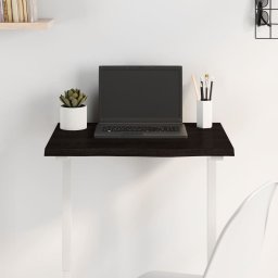 Blat de masa maro închis 60x40x2cm, lemn masiv de stejar tratat GartenMobel Dekor