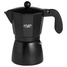 Cafetiera Italiana Adler 320ml 6x Cesti Aluminiu Pentru Aragaz Negru