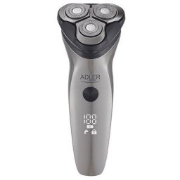 Aparat De Ras Adler AD 2945, Trimmer IPX7, Display LED Acumulator, Negru