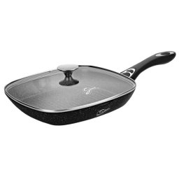 Tigaie Grill antiaderenta cu capac Samus VER283LGPB, 28×28 cm