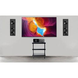 Sistem Stereo Lyngdorf cu amplif. TDAI-1120 + boxe ingropate in perete full-range D-500