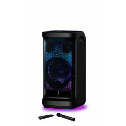 Boxa portabila Akai DJ-BY6L, Bluetooth, 2 x microfon fara fir, telecomanda, 150 W RMS, Radio FM, Negru