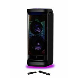 Boxa portabila Akai DJ-Y9L, Bluetooth, microfon fara fir, telecomanda, 600 W RMS, Radio FM, Negru