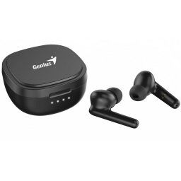 CASTI Genius, "HS-M910BT", TWS, wireless, intraauriculare - butoni, pt smartphone, microfon pe casca, conectare prin Bluetooth 5.0, negru, USB-C,