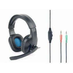 CASTI Gembird, cu fir, utilizare multimedia, microfon pe brat, conectare prin Jack 3.5 mm x 2, negru