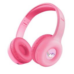 Casti Wireless Trust Nouna Kids, Bluetooth, USB/C-Jack 3.5mm, Stereo 2.0 Roz