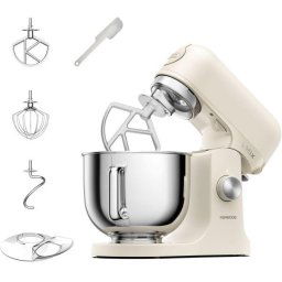 Robot de bucatarie KENWOOD kMiX KMX751ACR, 1000 W, vas inox 5 l, 6 trepte viteza, 3 accesorii patiserie, functie amestecare delicata, functie pornire lenta, Bej mat