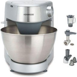 Robot de bucatarie KENWOOD Prospero+ KHC29A.M0SI, 1000 W, vas 4.3l, blender sticla 1.2l, masina de tocat, feliator cu 3 conuri, 3 accesorii patiserie, 6 trepte viteza, Argintiu