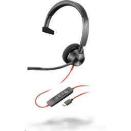 Casti cu fir HP Poly BlackWire 3310 Mono USB-C HS +USB-C/A