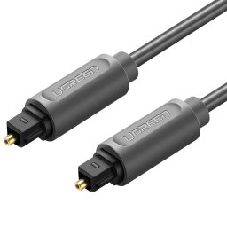 Cablu optic audio Toslink AV122 împletit cu aluminiu, 1,5m