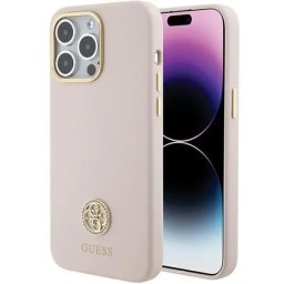 Husa iPhone 15 Pro Max 6.7" argintiu husă rigidă Sequin Script Metal