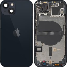 Piese si componente Capac Baterie Apple iPhone 13 mini, Cu Carcasa Mijloc, Negru (Midnight), Swap