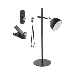 Lampă LED magnetică reîncărcabilă dimabilă de masă 4 în 1 LED/4,2W/3,7V 4000K negru