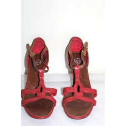 Sandale roșu și maro Bata – retro