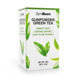 GymBeam Ceai verde Gunpowder 20 x 1,5 g