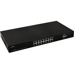 Switch PULSAR SF116 network switch Managed Fast Ethernet (10/100) Power over Ethernet (PoE) 1U Black