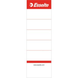 Accesorii birotica Etichete pentru biblioraft ESSELTE, interschimbabile, carton, 75 mm, 10 buc/set, alb