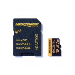 Card memorie Card micro SD 64GB U3 cu adaptor Nextbase NBDVRS2SD64GBU3