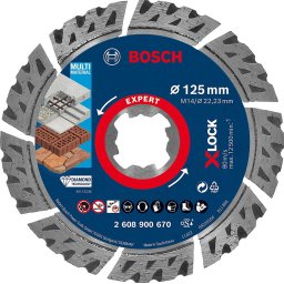 Bosch X-LOCK MultiMat 125x22.23x2.4x12 - 2608900670 EXPERT RANGE
