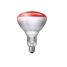 BEC IR Philips, soclu E27, putere 250W, forma clasic, lumina rosie, alimentare 230 - 250 V, "000008711500575210" (include TV 0.60 lei)