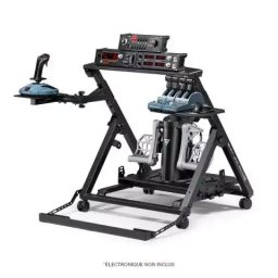 Scaun Gaming Suport Stand Pro pentru simulator de zboruri, Negru