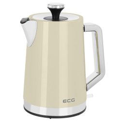 Fierbator ECG RK 1766 Vintage Vanilla, 2200 W, 1.7 l, Crem