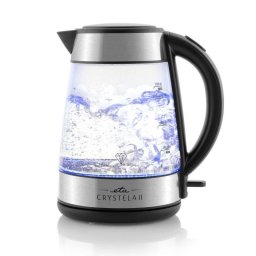 Fierbator Crystela electric II 1154 90000 1.7L 2200W Argintiu-Negru