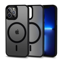 Husa Husă Tech-Protect Magmat MagSafe pentru iPhone 12 / 12 Pro, compatibilă MagSafe, protecție premium, neagră