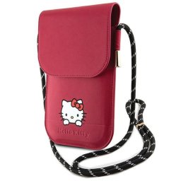 Geanta Crossbody - Hello Kitty Leather Daydreaming Cord (HKOWBSKCDKP) - Pink