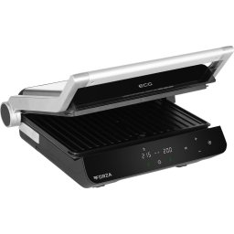 Grill electric ECG FORZA 5200 Fuego, 2000W, 80-230 °C, 2 termostate, cronometru, deschidere 180°, capac din otel inoxidabil