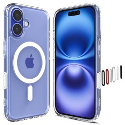 Husa Ultra Hybrid T MagSafe, white - iPhone 16