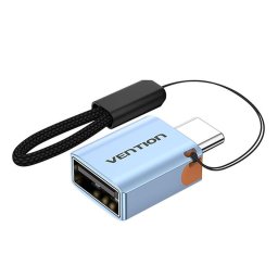 Accesorii Audio Hi-Fi USB 3.1 C M to USB F OTG Adapter w/Lanyar Vention (Gray)